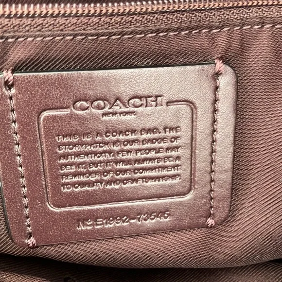 NIB - Coach Dalton 31 Polished Black Pebbled Leather Satchel 73545 - Picture 12 of 13